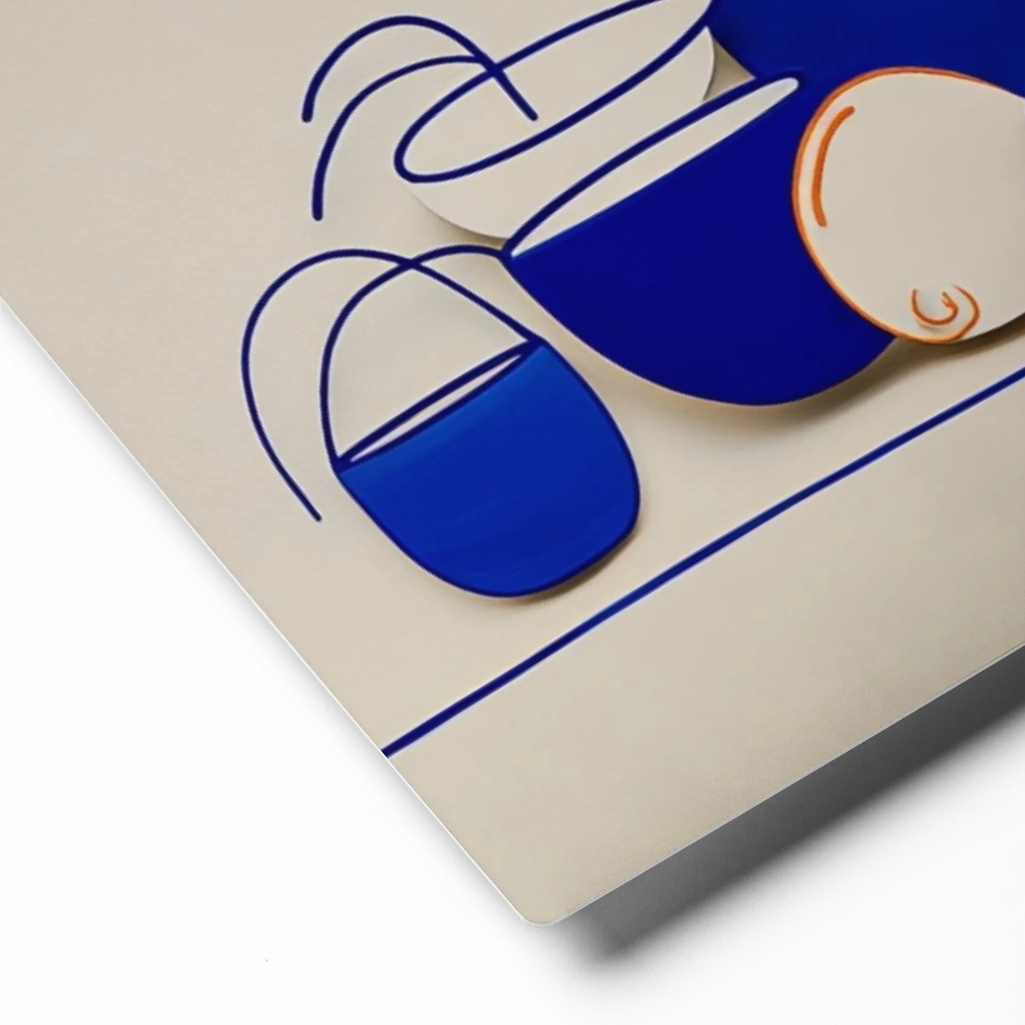 Cobalt Still Life 
 Canvas | 14″x 14″