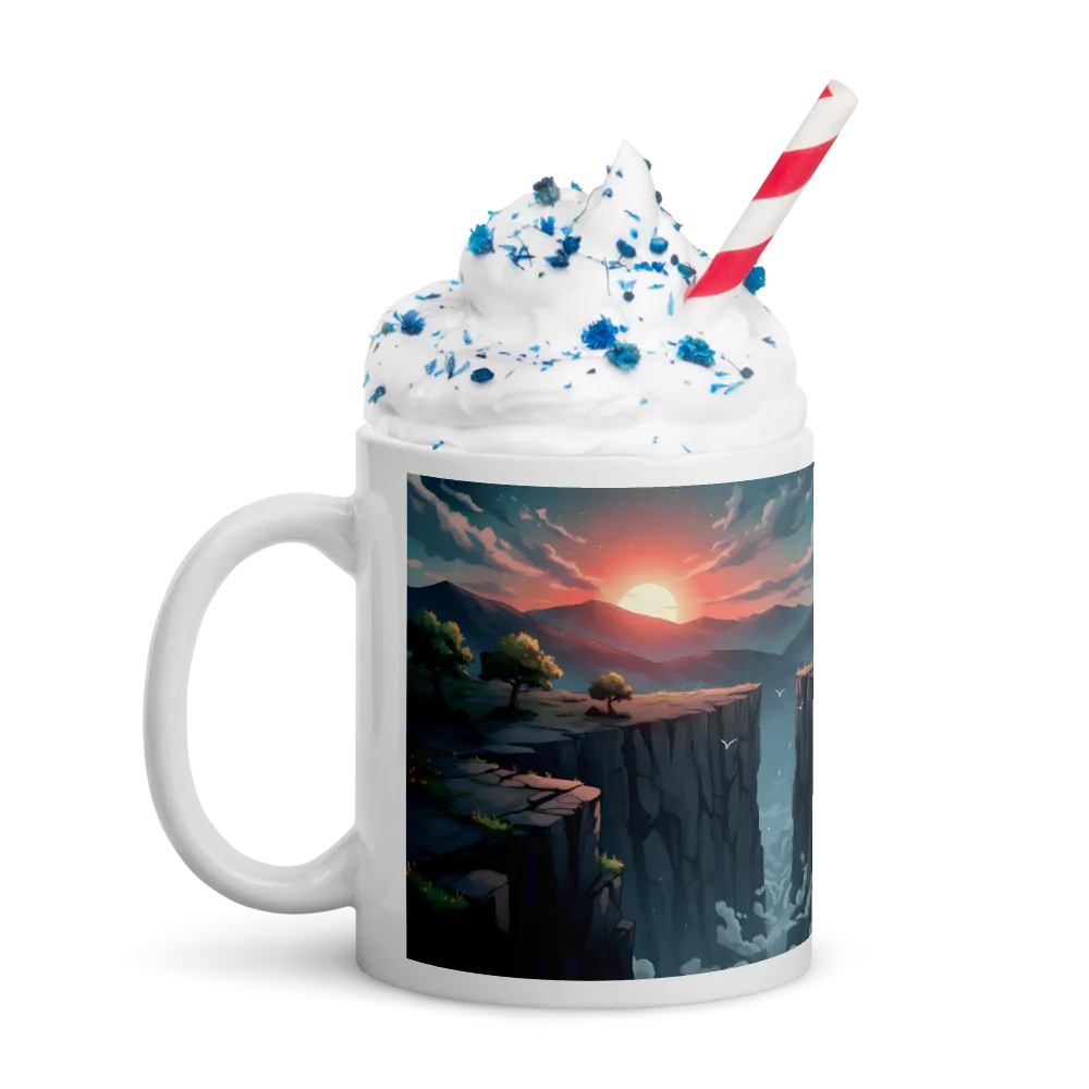 Sunset Rift 
 Mug with Red inside | 15 oz