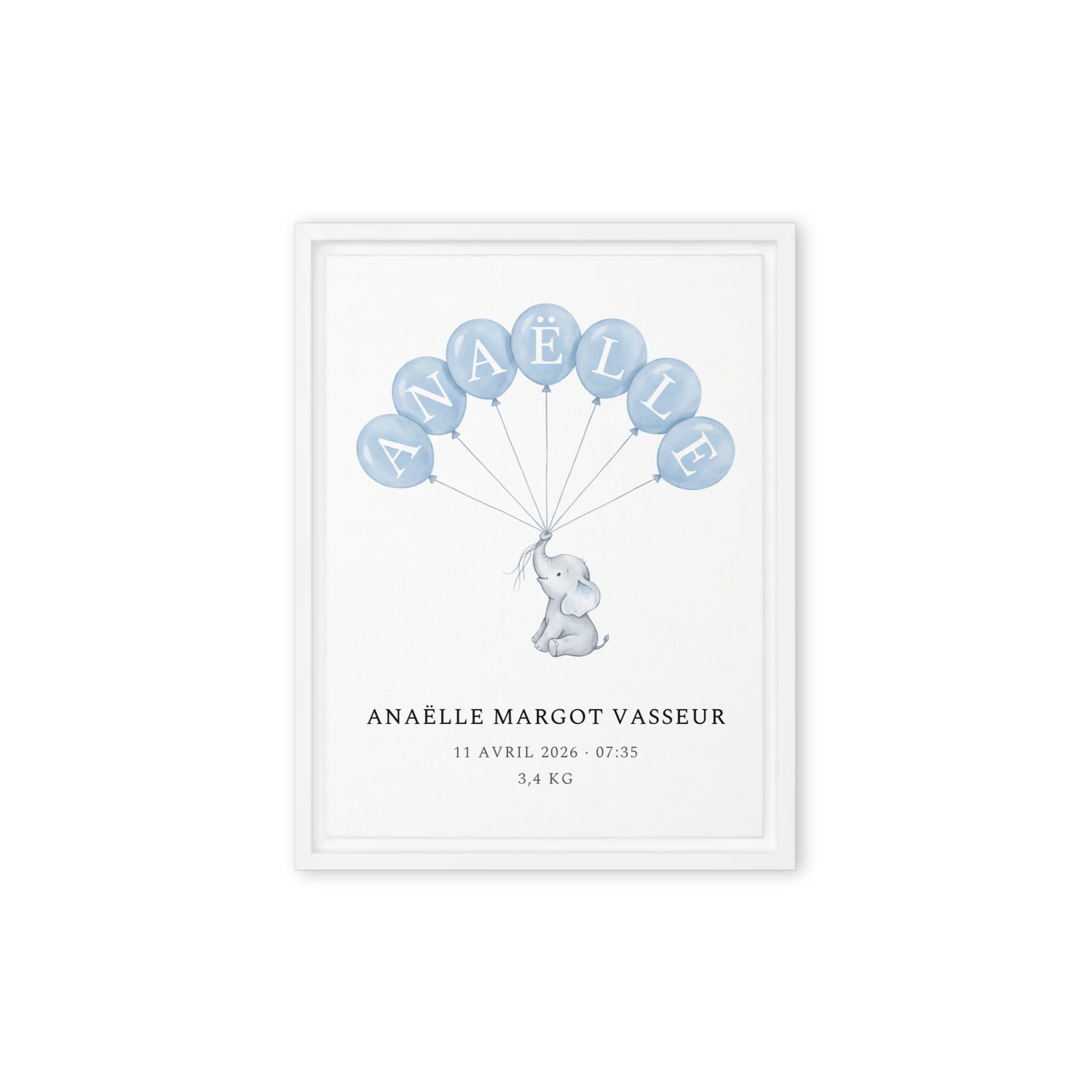 Nursery Name Art — Balloon Arch