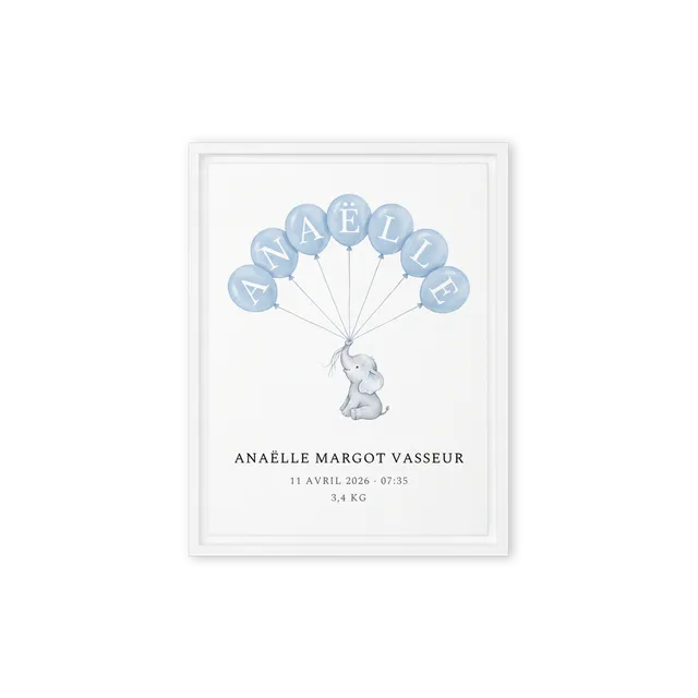 Nursery Name Art — Balloon Arch