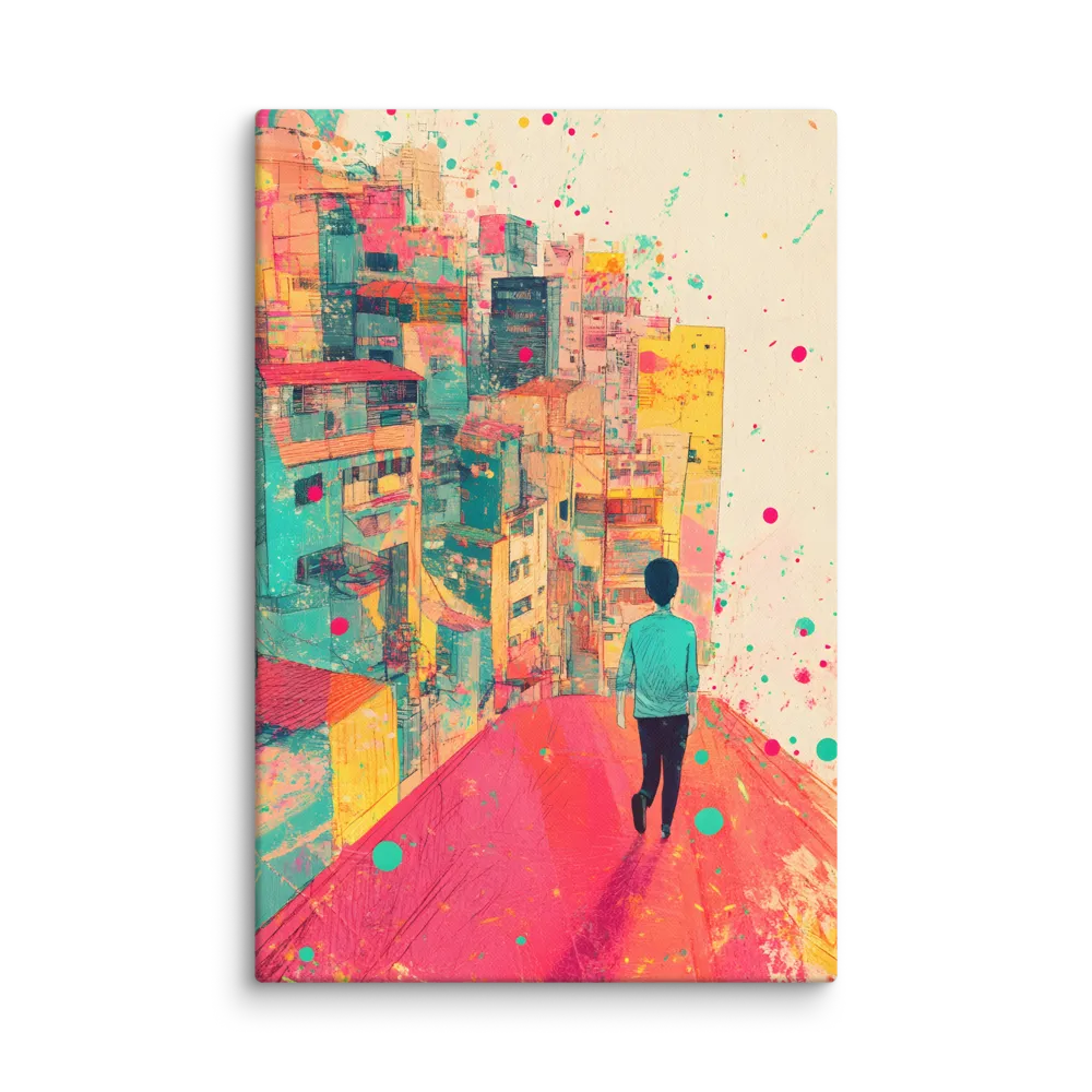 Colorful City Exploration 
 Canvas | 32″x 48″