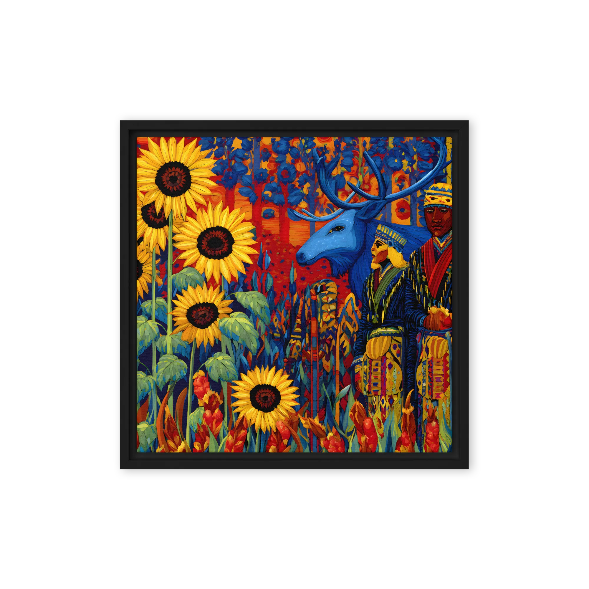Stained glass meets post-impressionist brushwork — Leaded solder and impasto