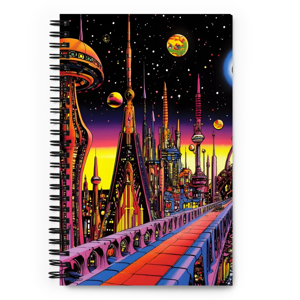 Cosmic Metropolis Dream 
 Spiral Notebook | 140 pages