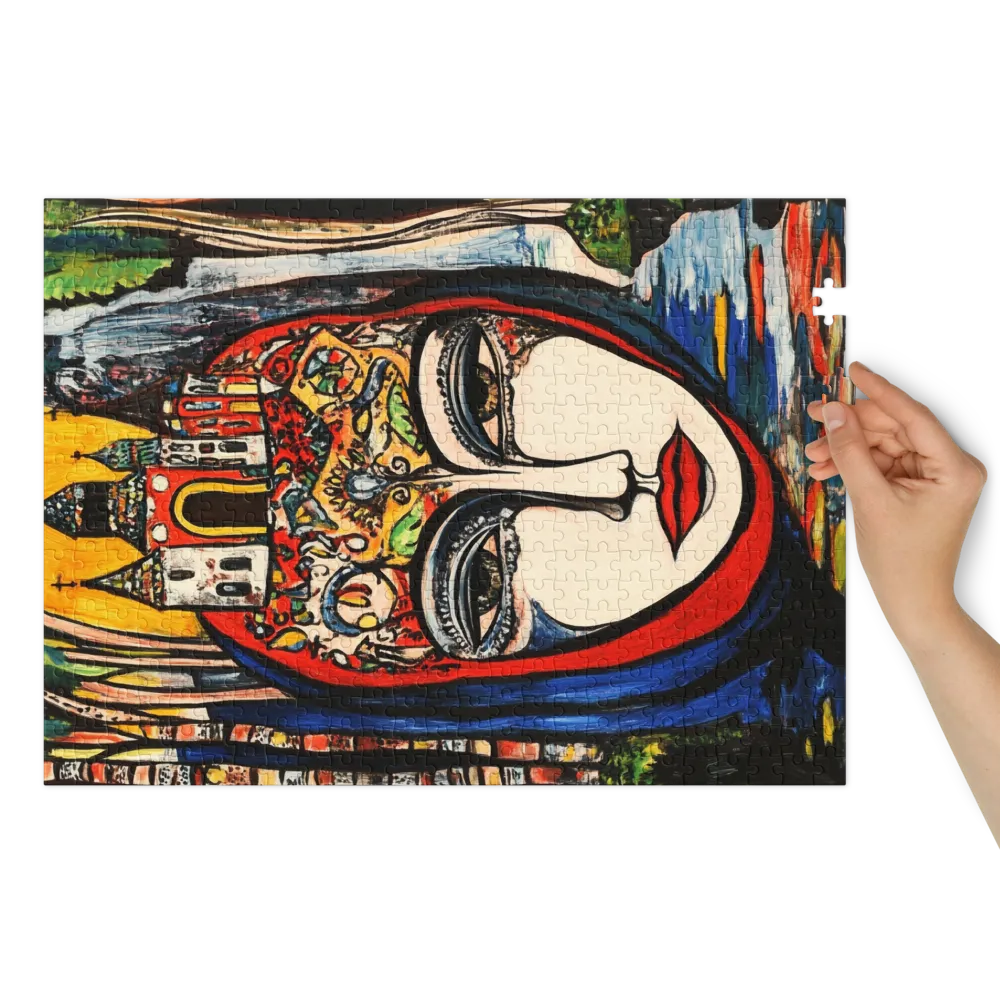 A Madona da Paisagem Mental 
 Puzzle em caixa de metal