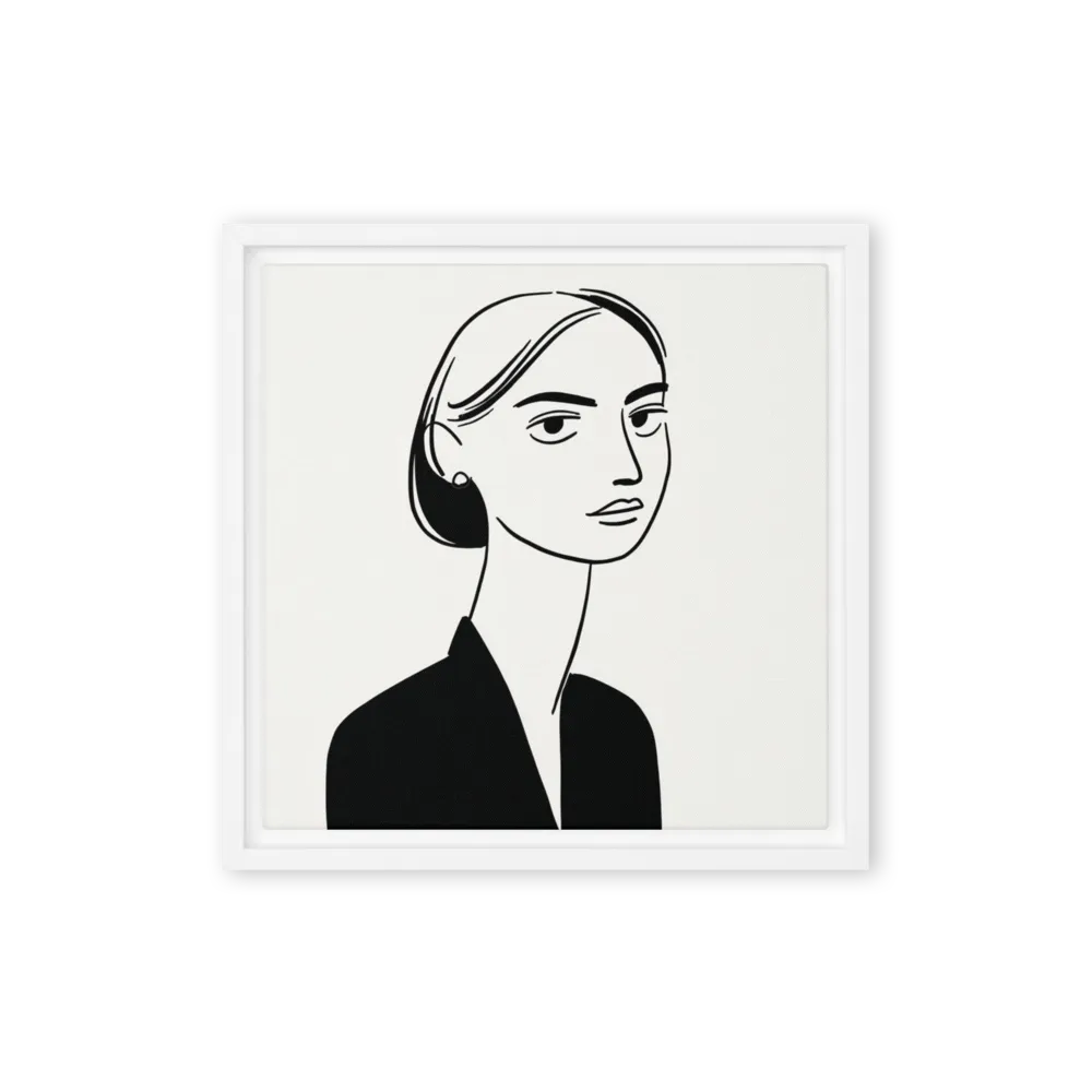 Silent Gaze 
 Metal Print | 12″x 12″