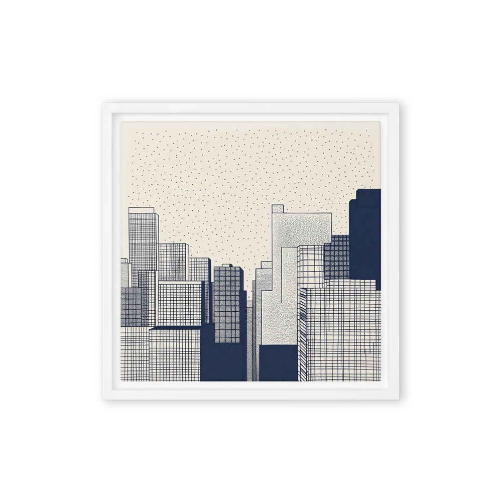 Urban Stipple Skyline | Art Print