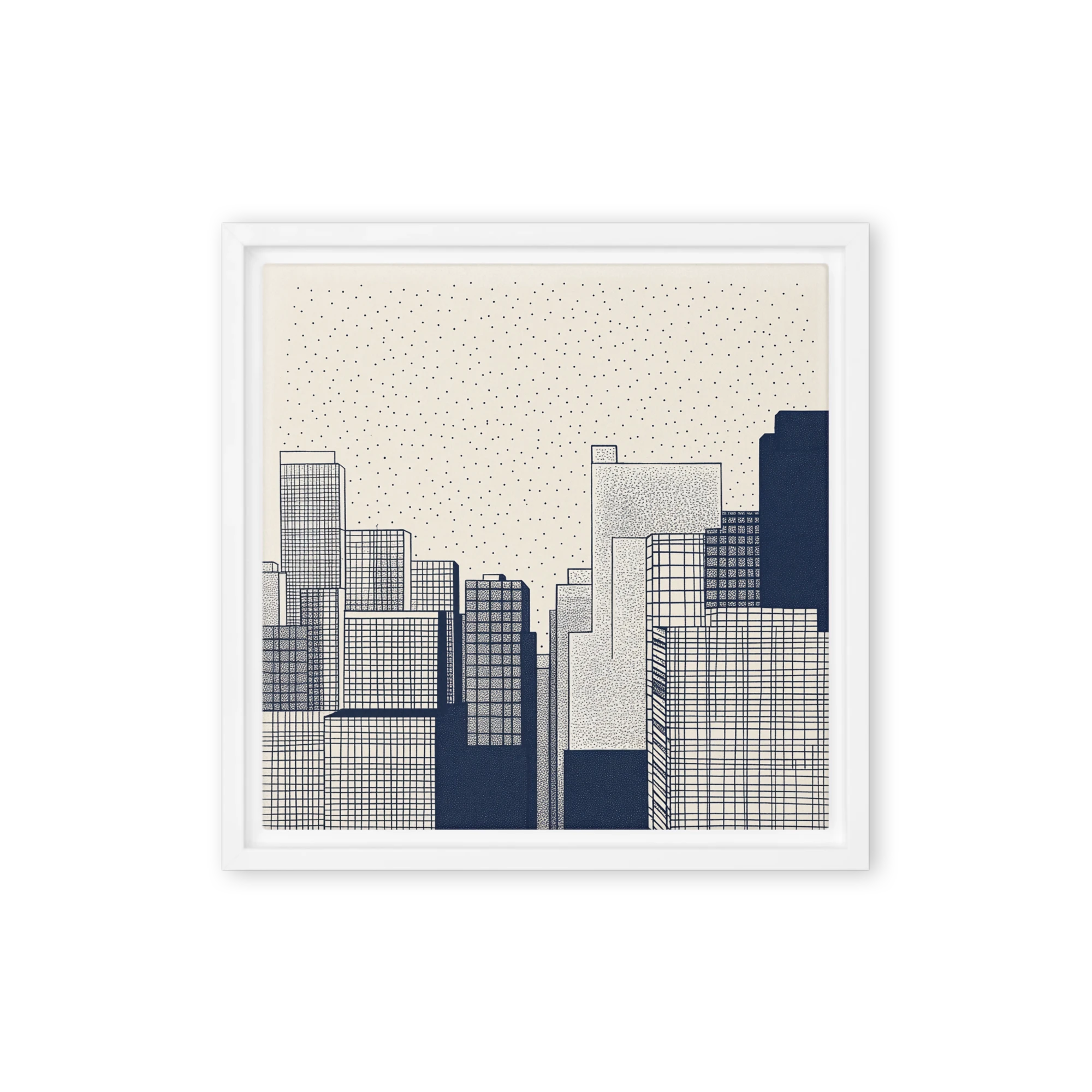 Urban Stipple Skyline | Art Print