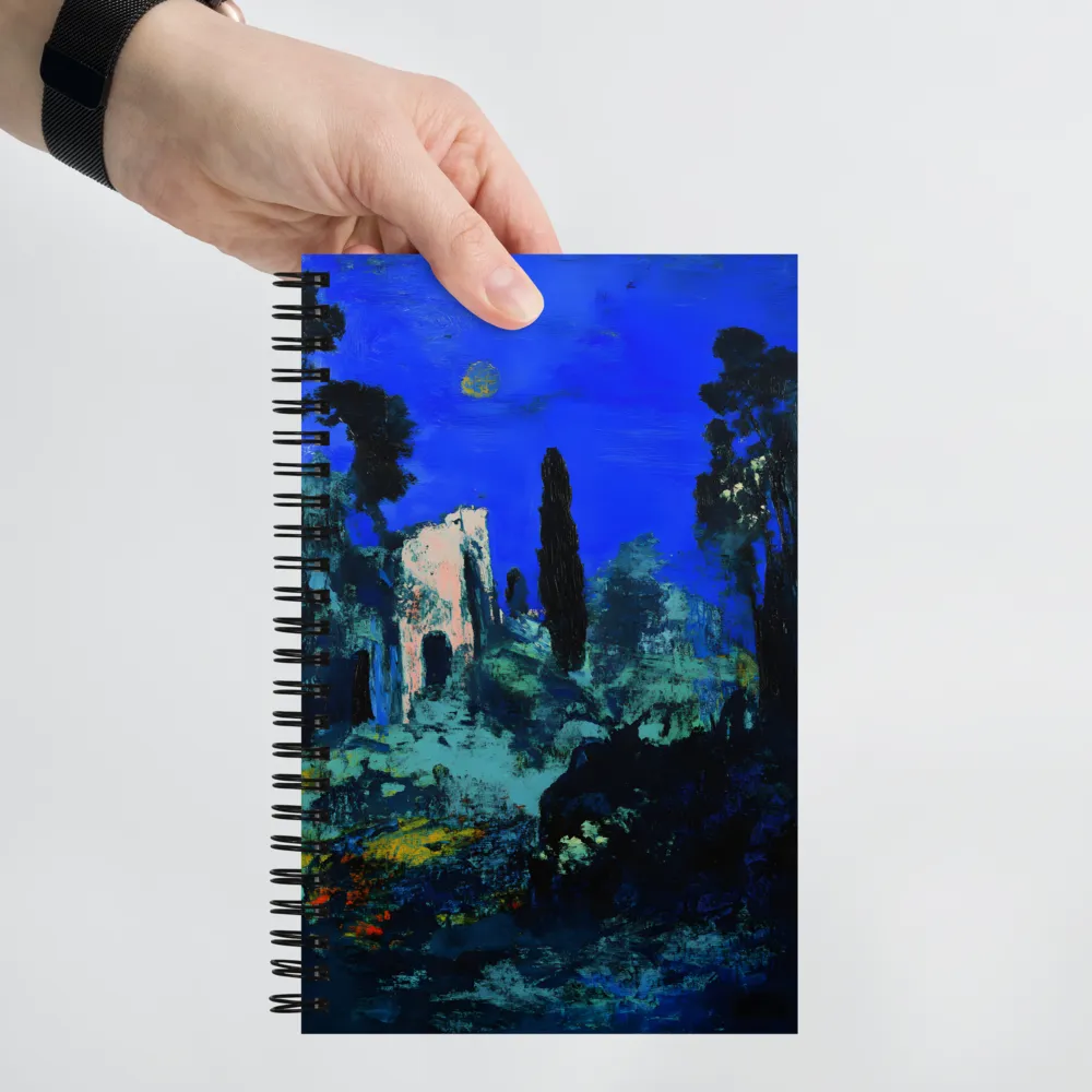 Nocturne Ruins 
 Spiral Notebook | 140 pages