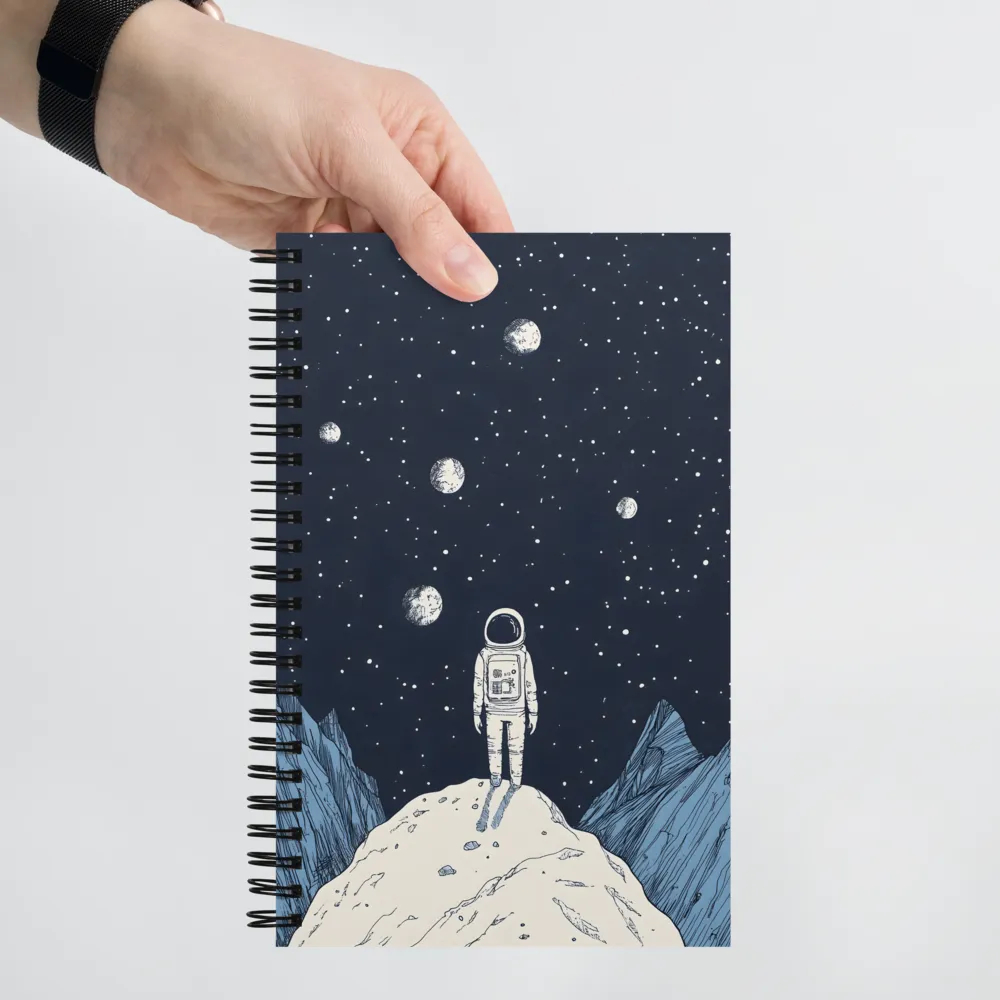 Astronaut's Cosmic Gaze 
 Spiral Notebook | 140 pages