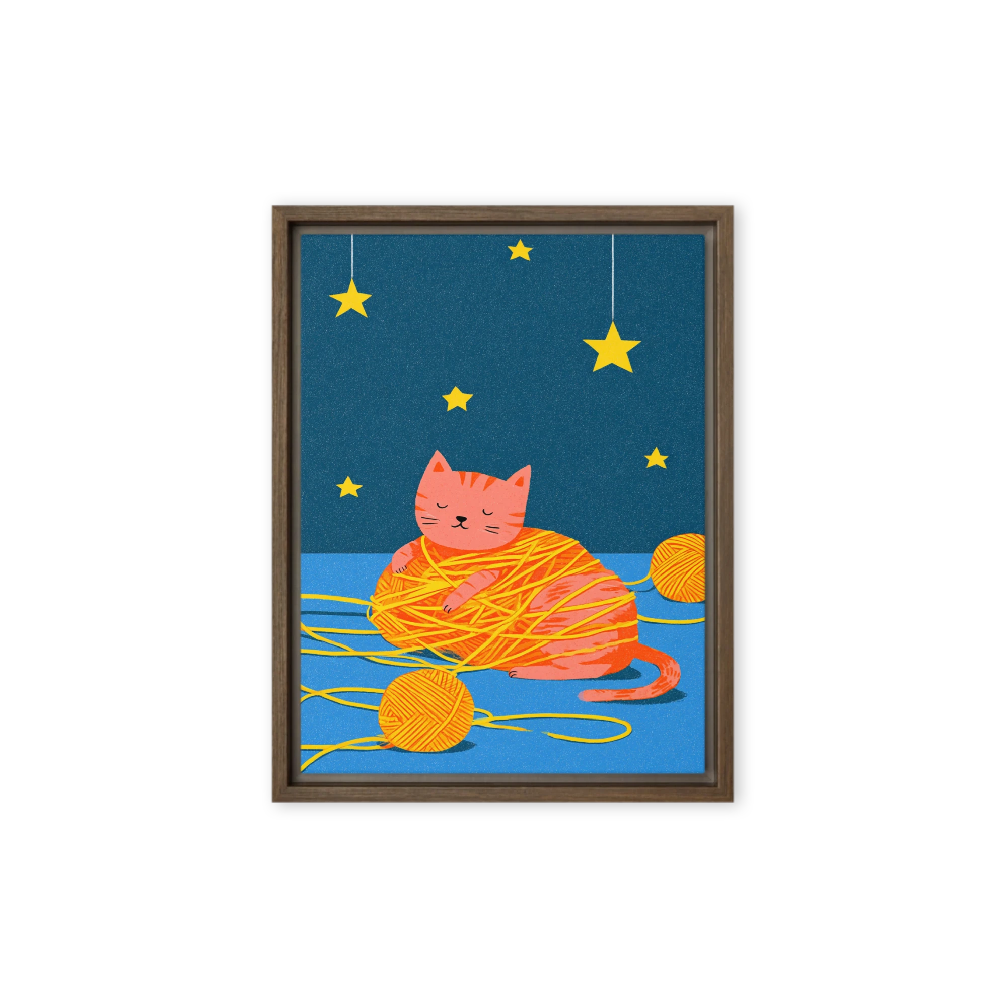 Cozy Yarn Cat | Art Print