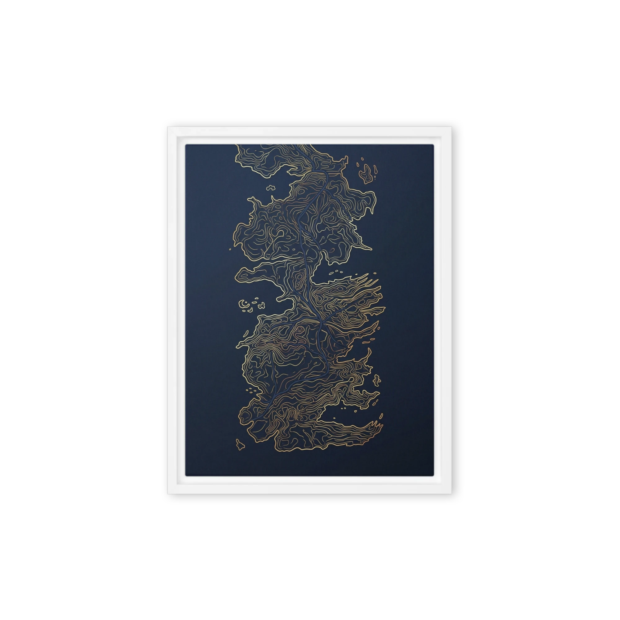 Golden Contour Line