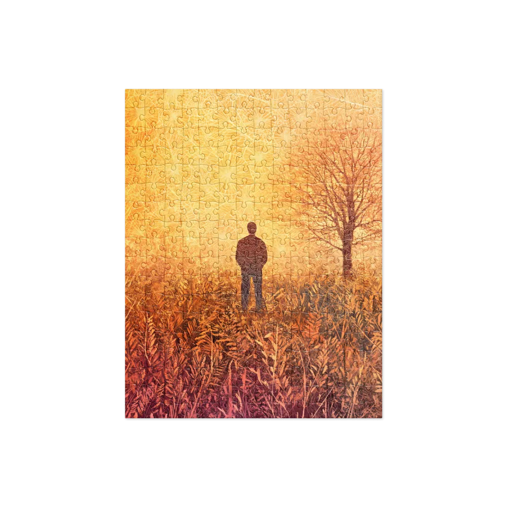 Golden Horizon Silhouette 
 Jigsaw Puzzle