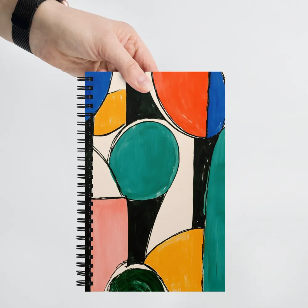 Organic Color Blocks 
 Spiral Notebook | 140 pages