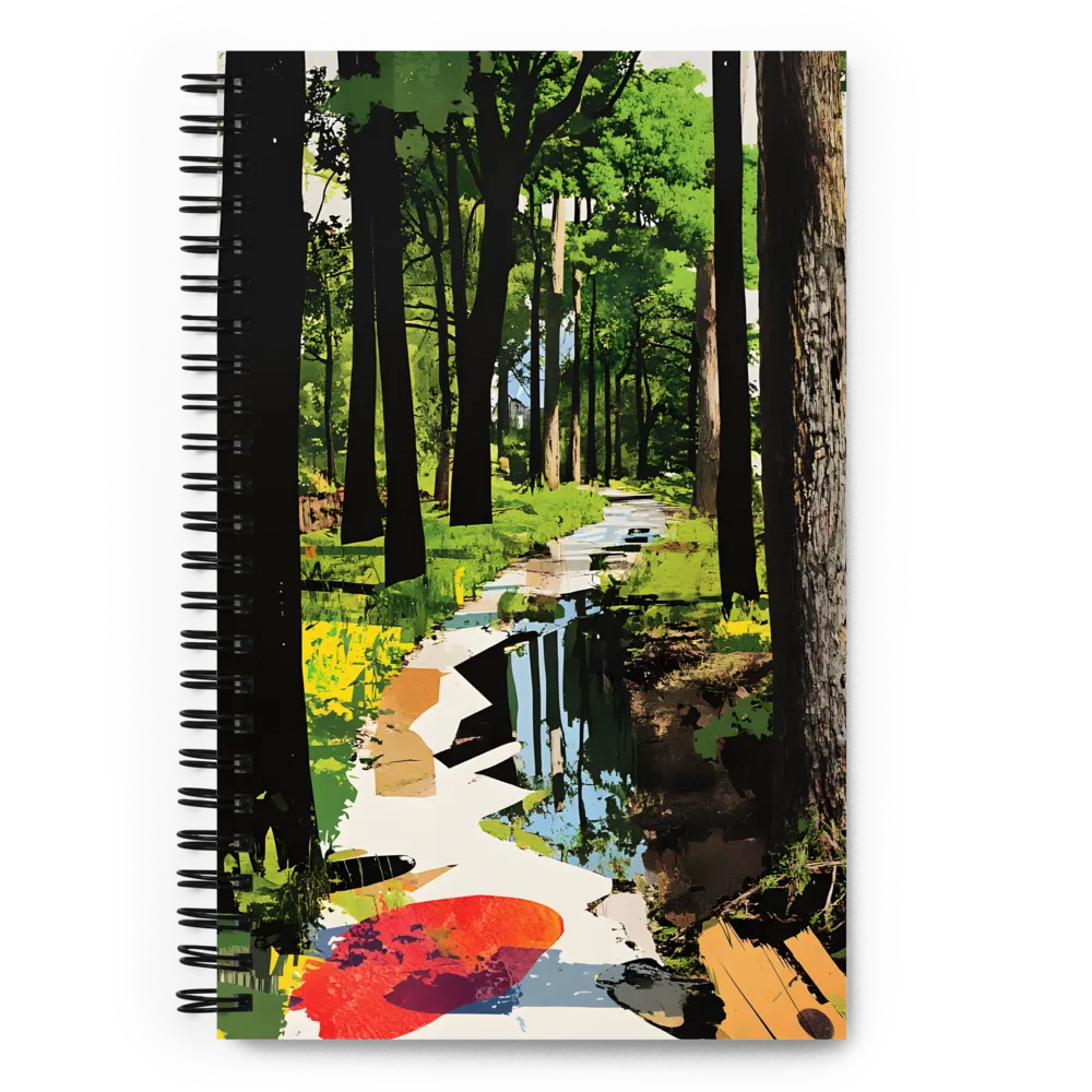 Abstract Forest Path 
 Spiral Notebook | 140 pages