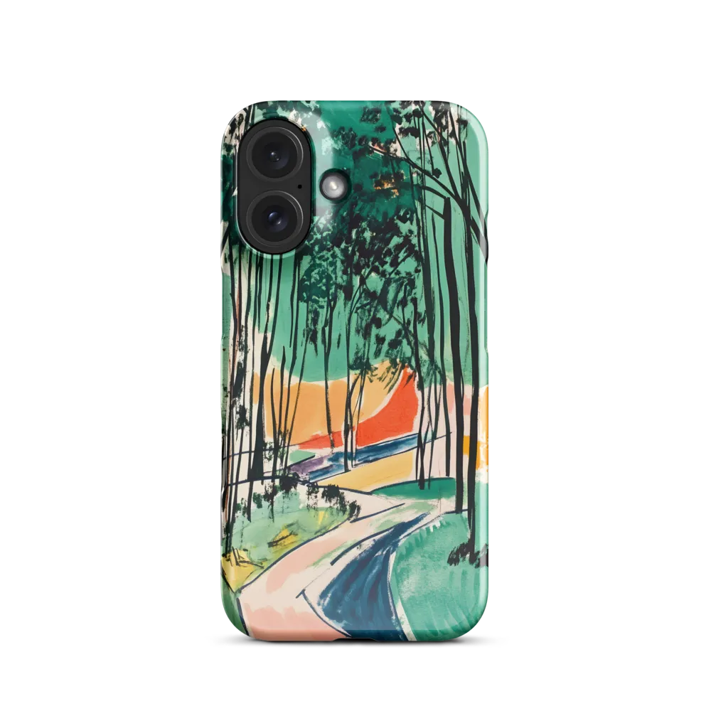 Fauvist Forest Path 
 iPhone 15 Plus | Snap Case