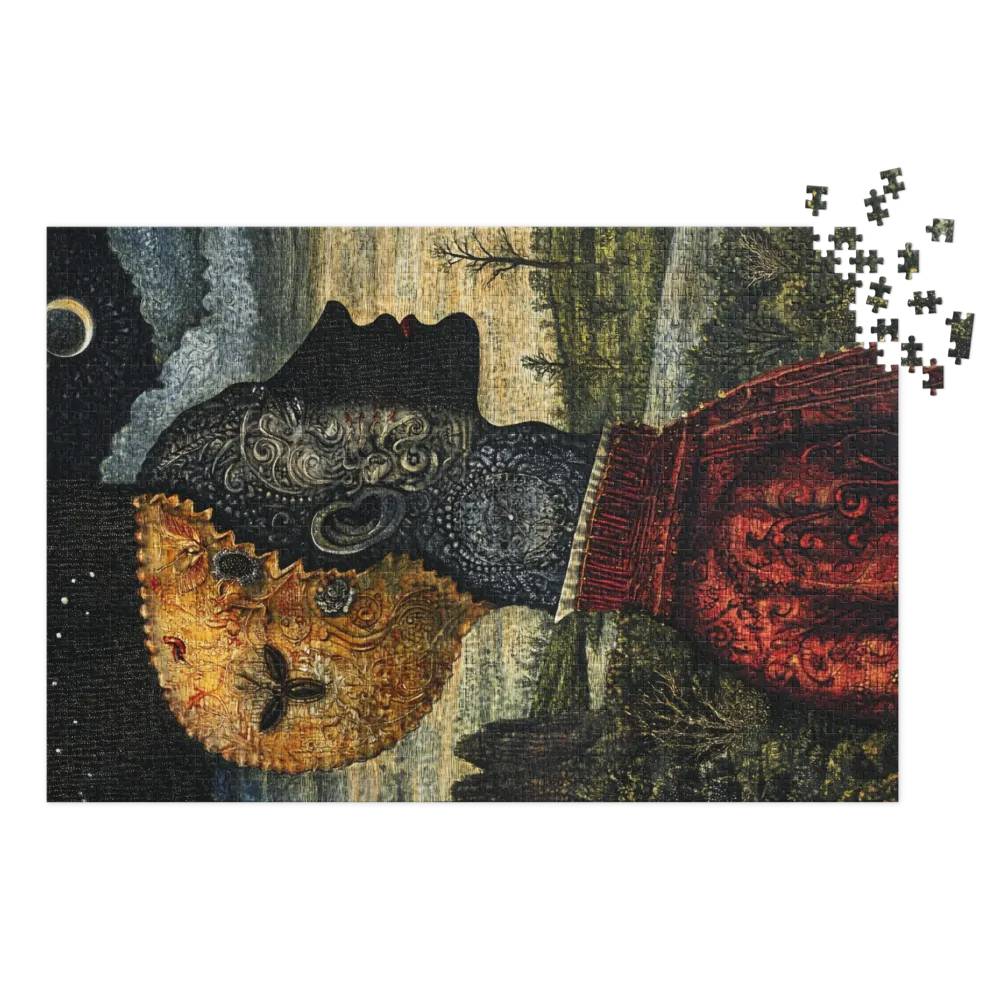 Surreal Profile Silhouette | Jigsaw Puzzle (252/520 pieces)