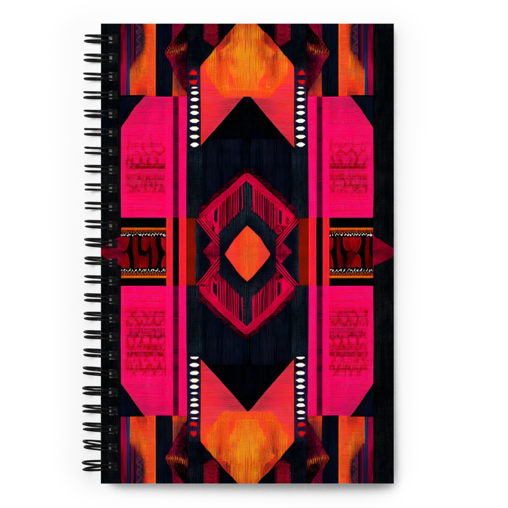 Vibrant Tribal Geometry 
 Spiral Notebook | 140 pages