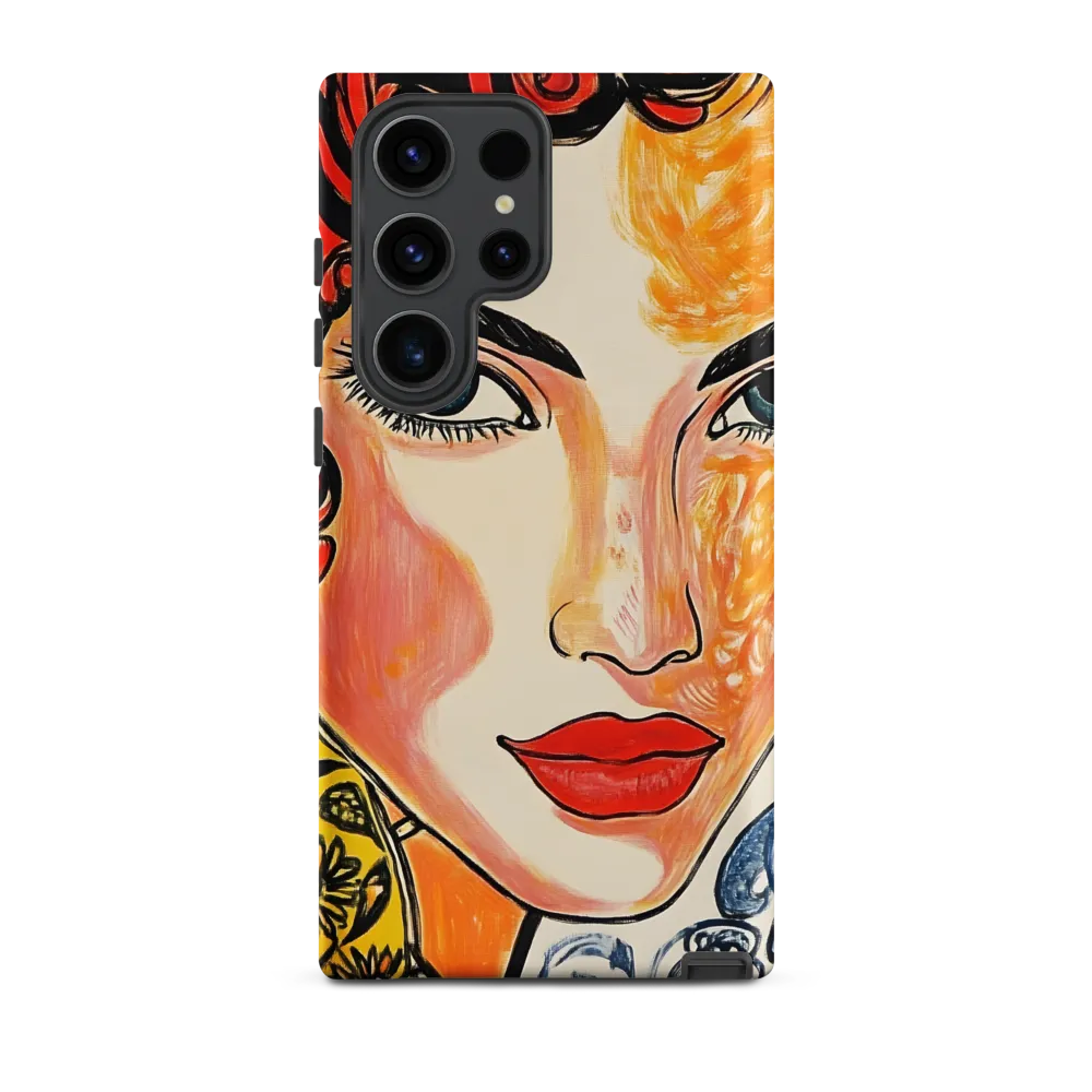 Portrait of a Woman with Red Curls | Phone Case