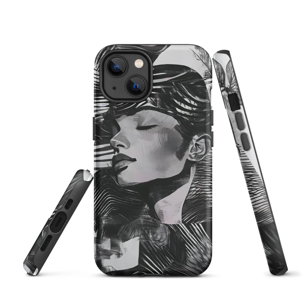 Monochrome Palm Portrait | Phone Case