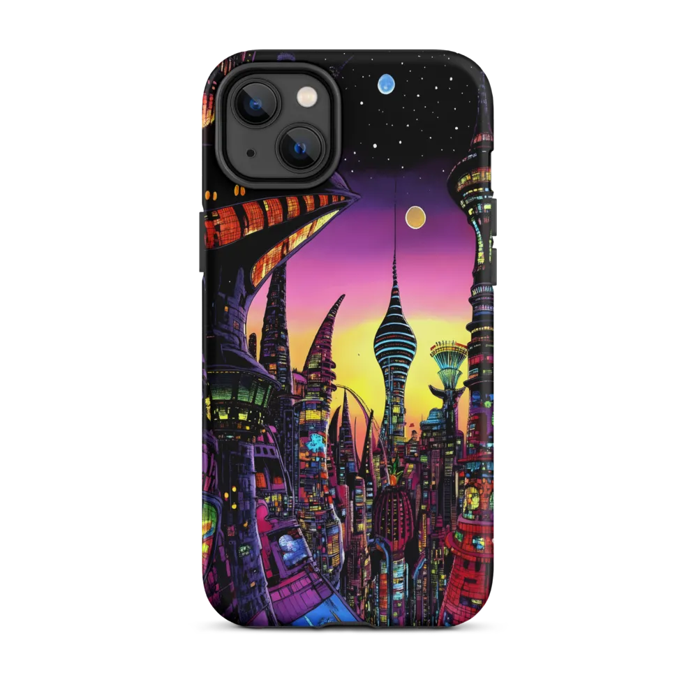 Futuristic Cityscape at Twilight | Phone Case