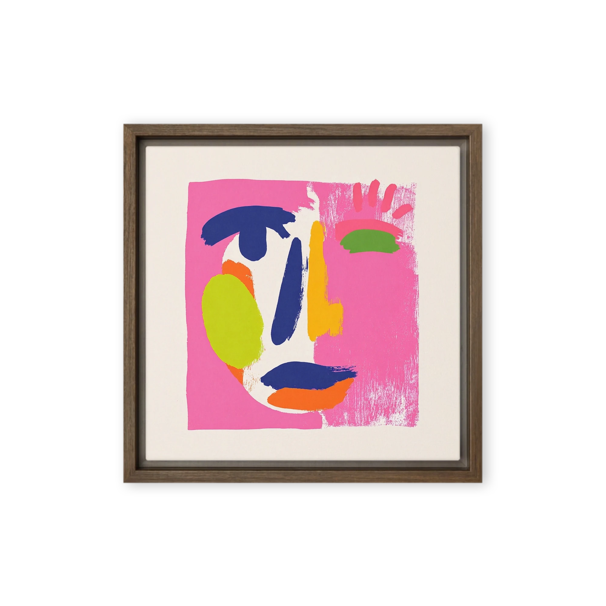 Pink Abstract Face