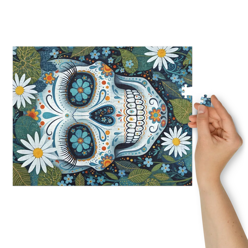 Floral Sugar Skull | Jigsaw Puzzles