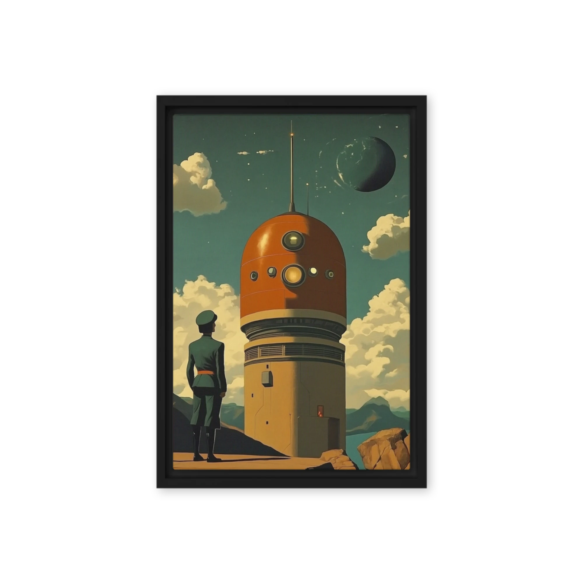 Retro-Futuristic Robot Landscape