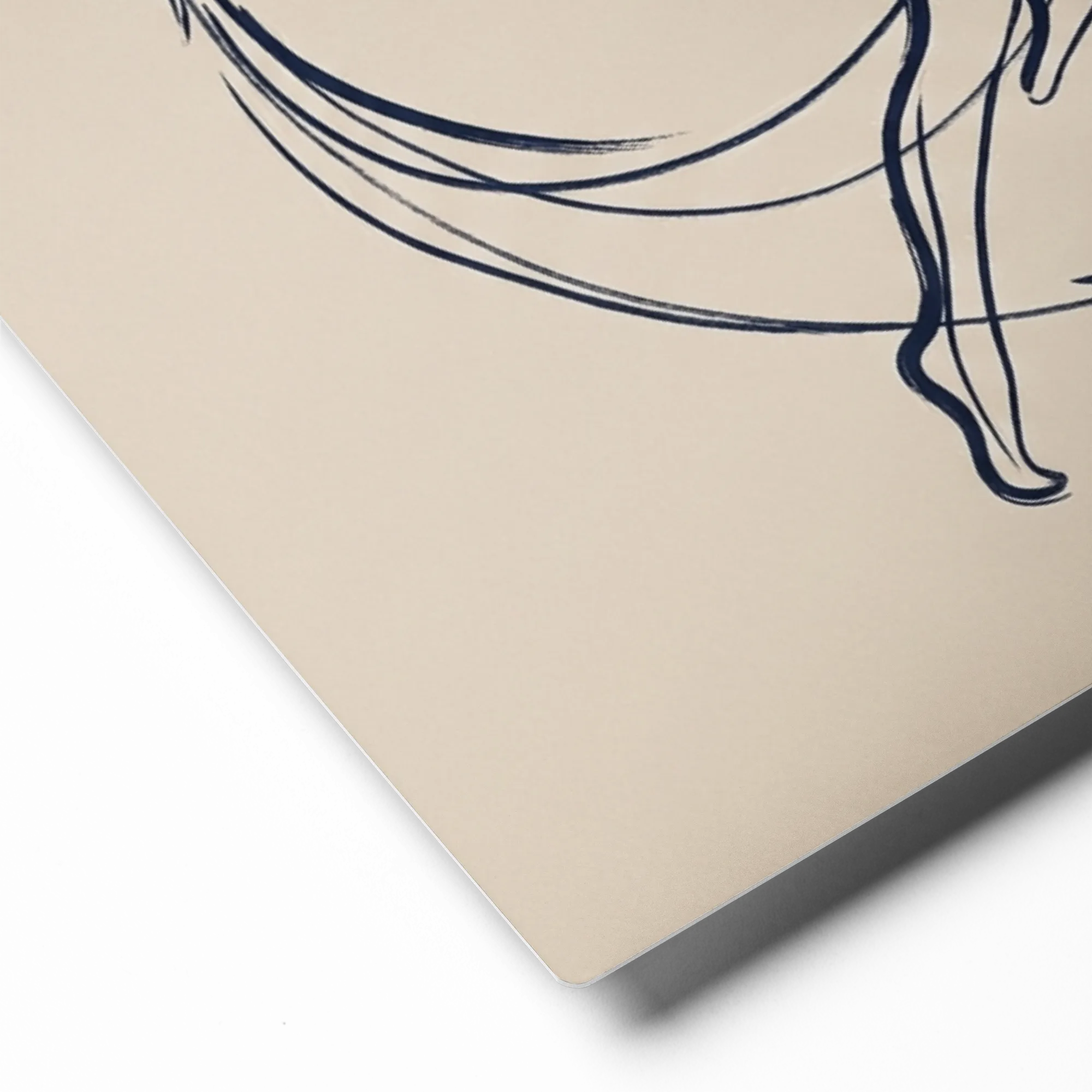 Fluidity of Dance 
 Canvas with Brown Frame