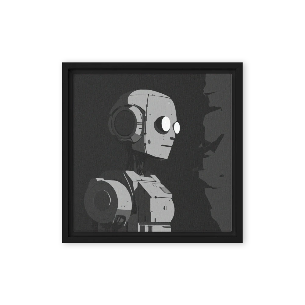 Minimalistic Robot Illustration