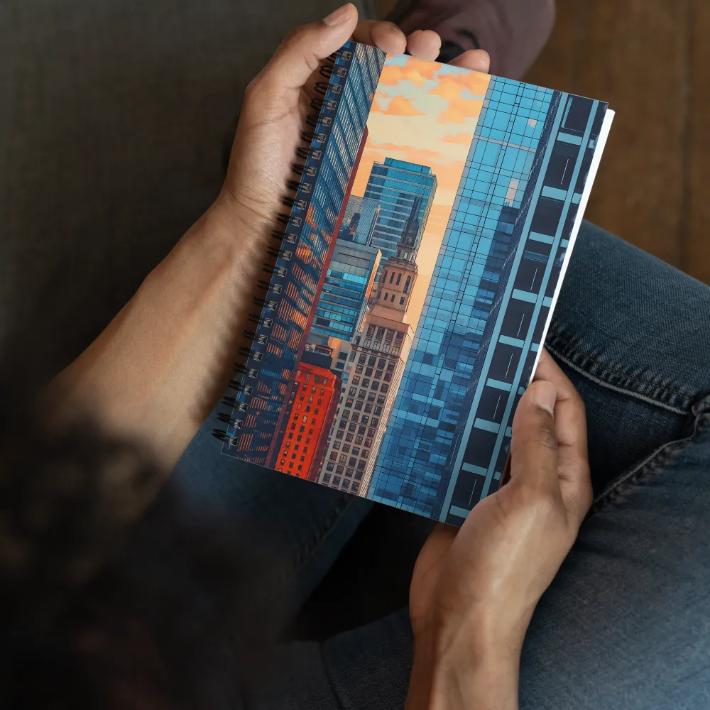 Urban Glow at Dusk 
 Spiral Notebook | 140 pages