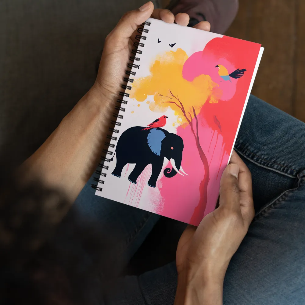 Whimsical Safari Harmony 
 Spiral Notebook | 140 pages