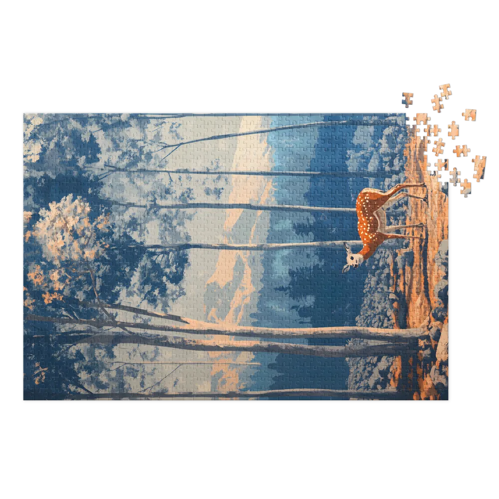 The Silent Forest 
 Jigsaw Puzzle in Tin Box
