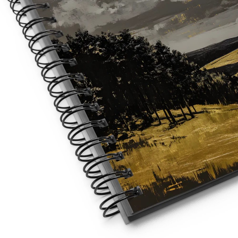 Gilded Cloudscape 
 Spiral Notebook | 140 pages