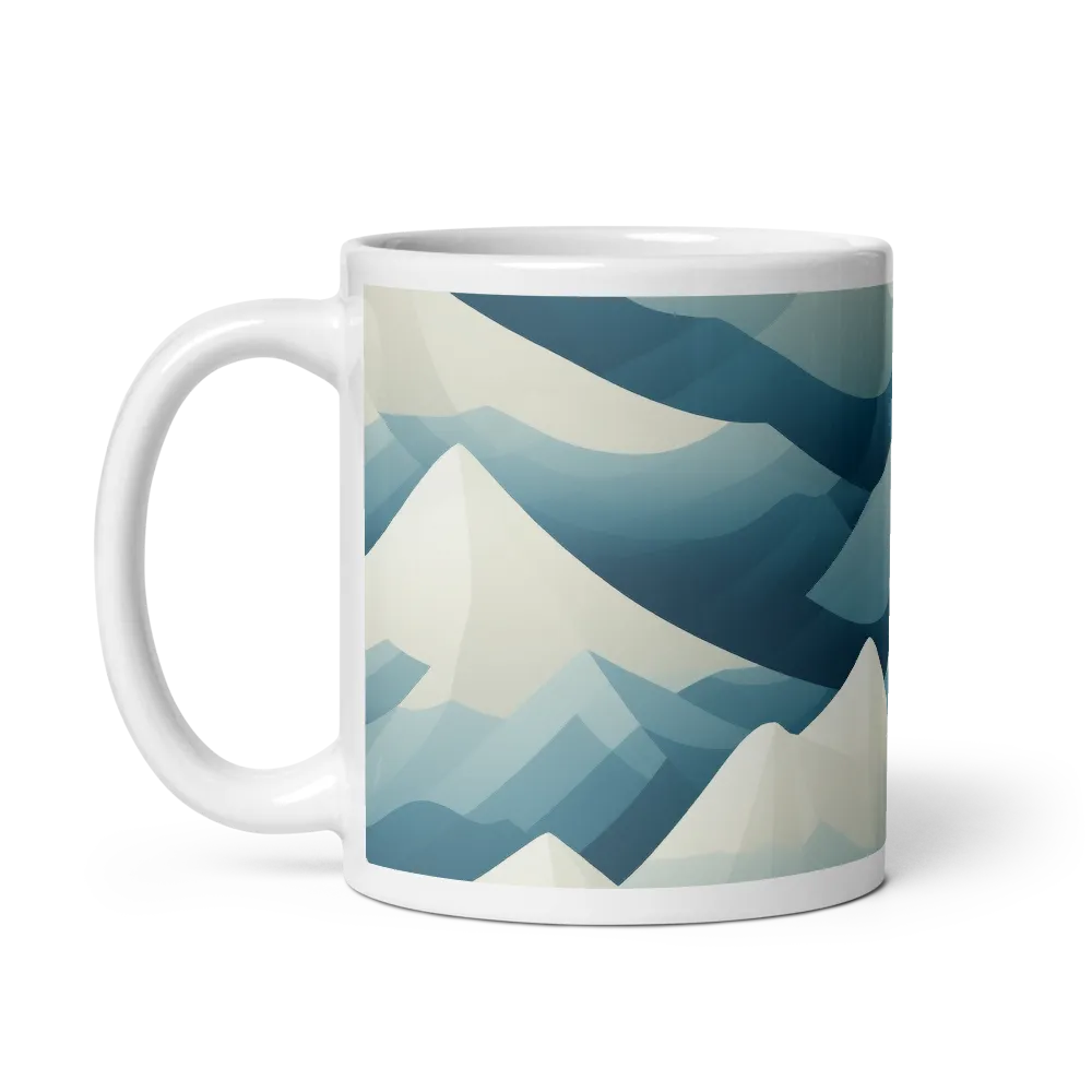 Abstract Mountain Landscape Design | Mug