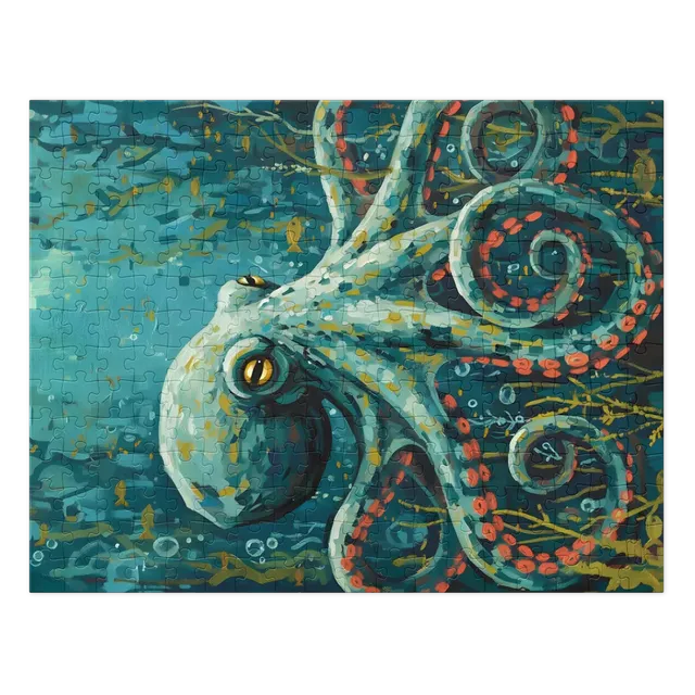Teal Octopus | Jigsaw Puzzles
