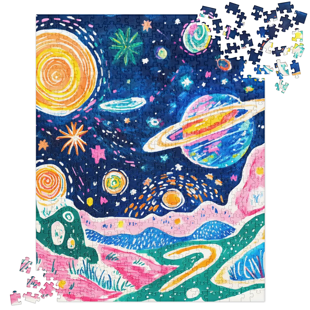 Cosmic Landscape Fantasy 
 Jigsaw Puzzle