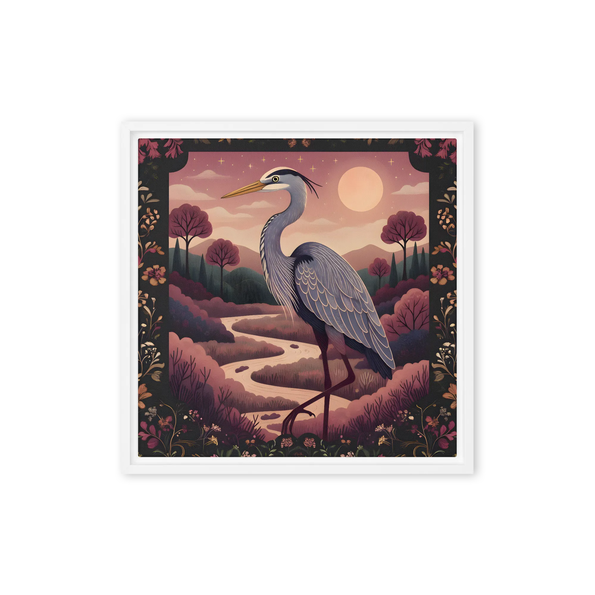 Moonlit Heron