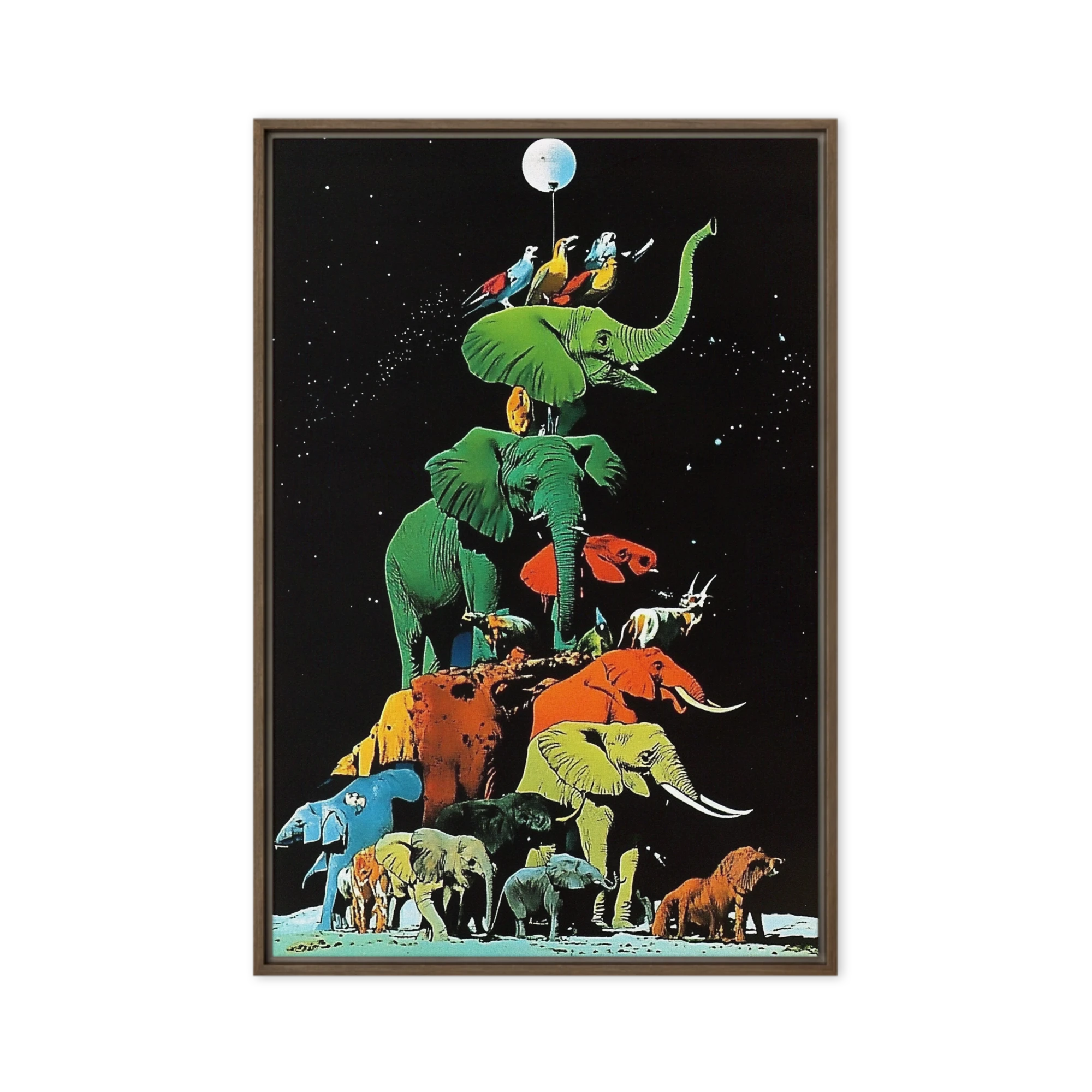 Cosmic Elephant Tower | Art Print