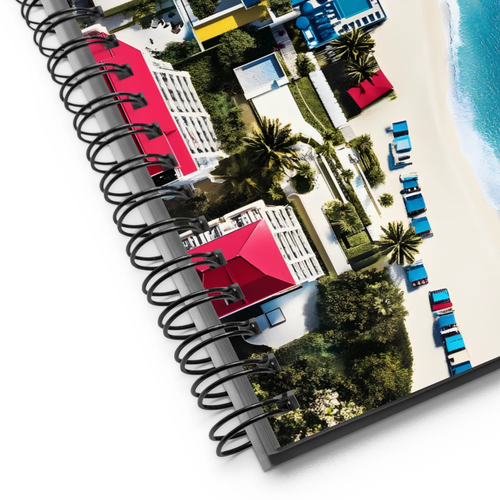 Tropical Resort Overhead 
 Spiral Notebook | 140 pages