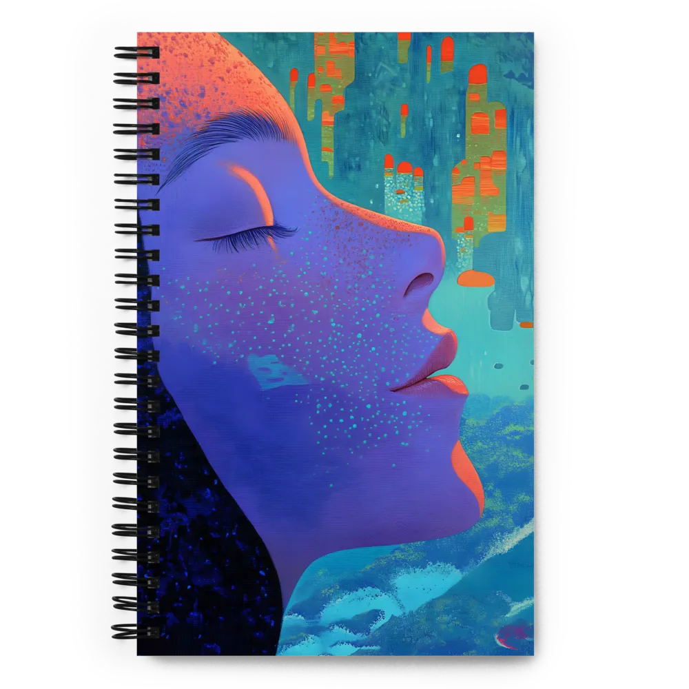 Awakening in a Neon Dreamscape 
 Spiral Notebook | 140 pages