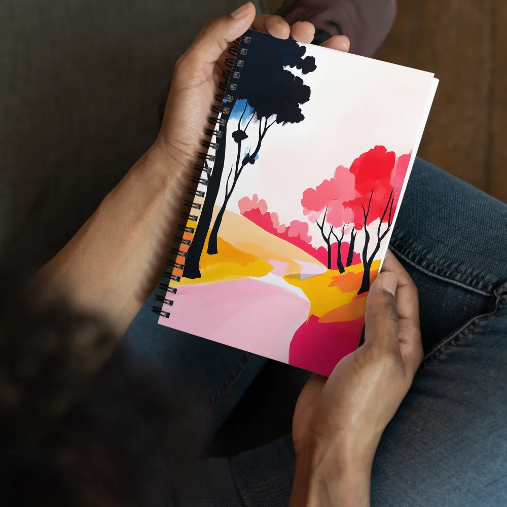 Colorful Woodland Stream 
 Spiral Notebook | 140 pages