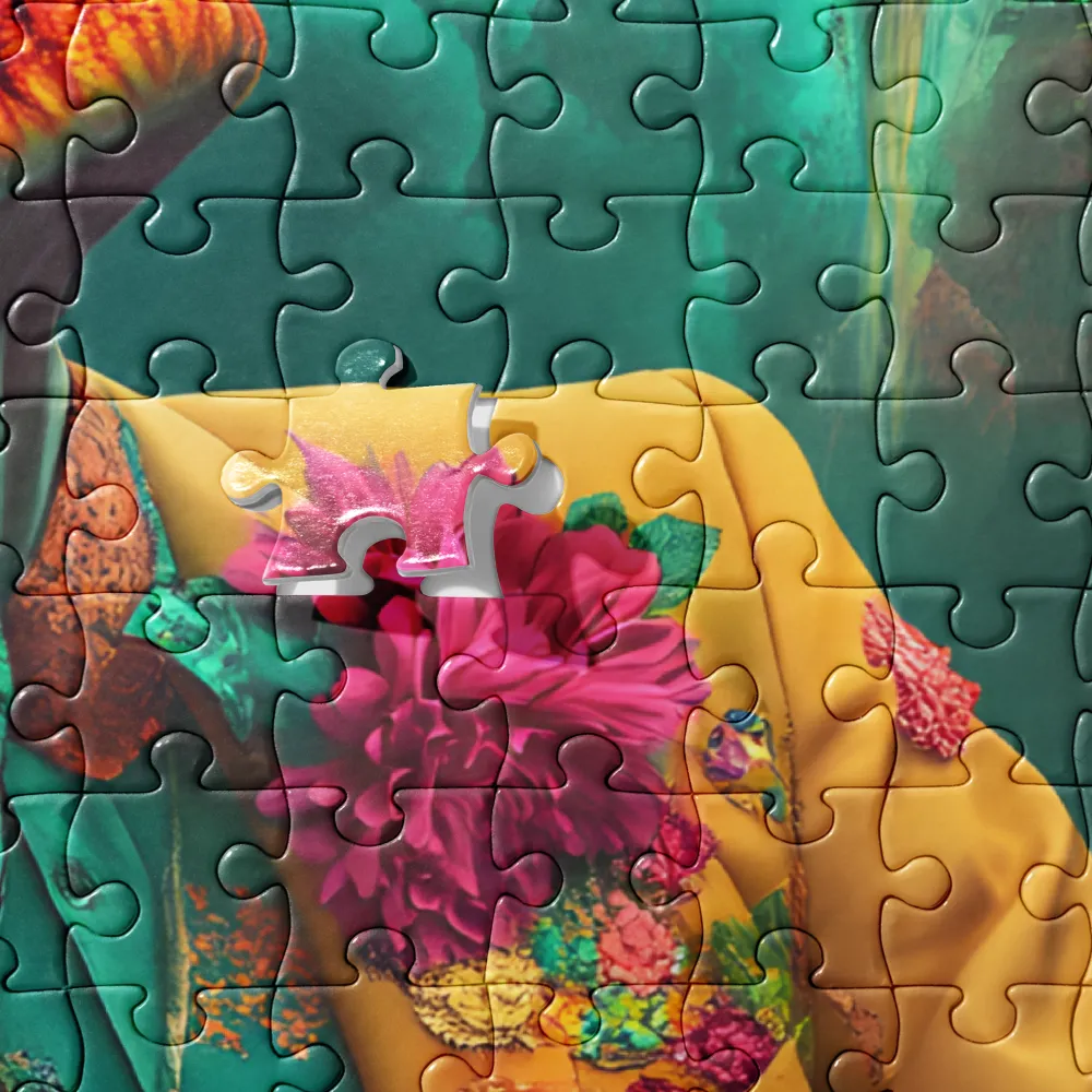 Floral Sugar Skull Dream 
 Jigsaw Puzzle in Tin Box