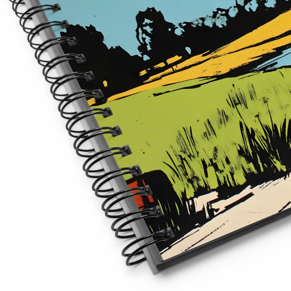 Summer Riverside Landscape 
 Spiral Notebook | 140 pages