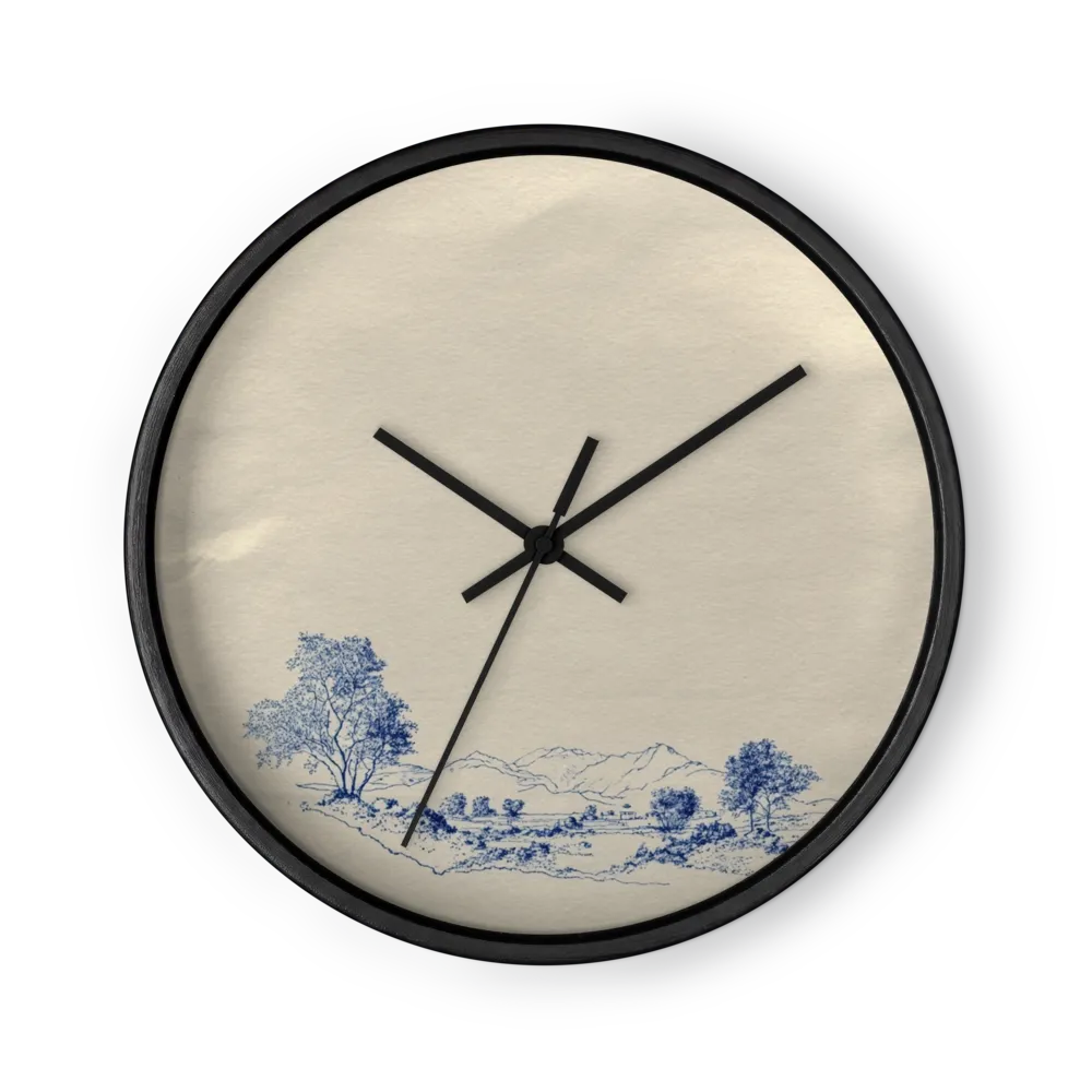 Horizon de montagne | Horloge murale