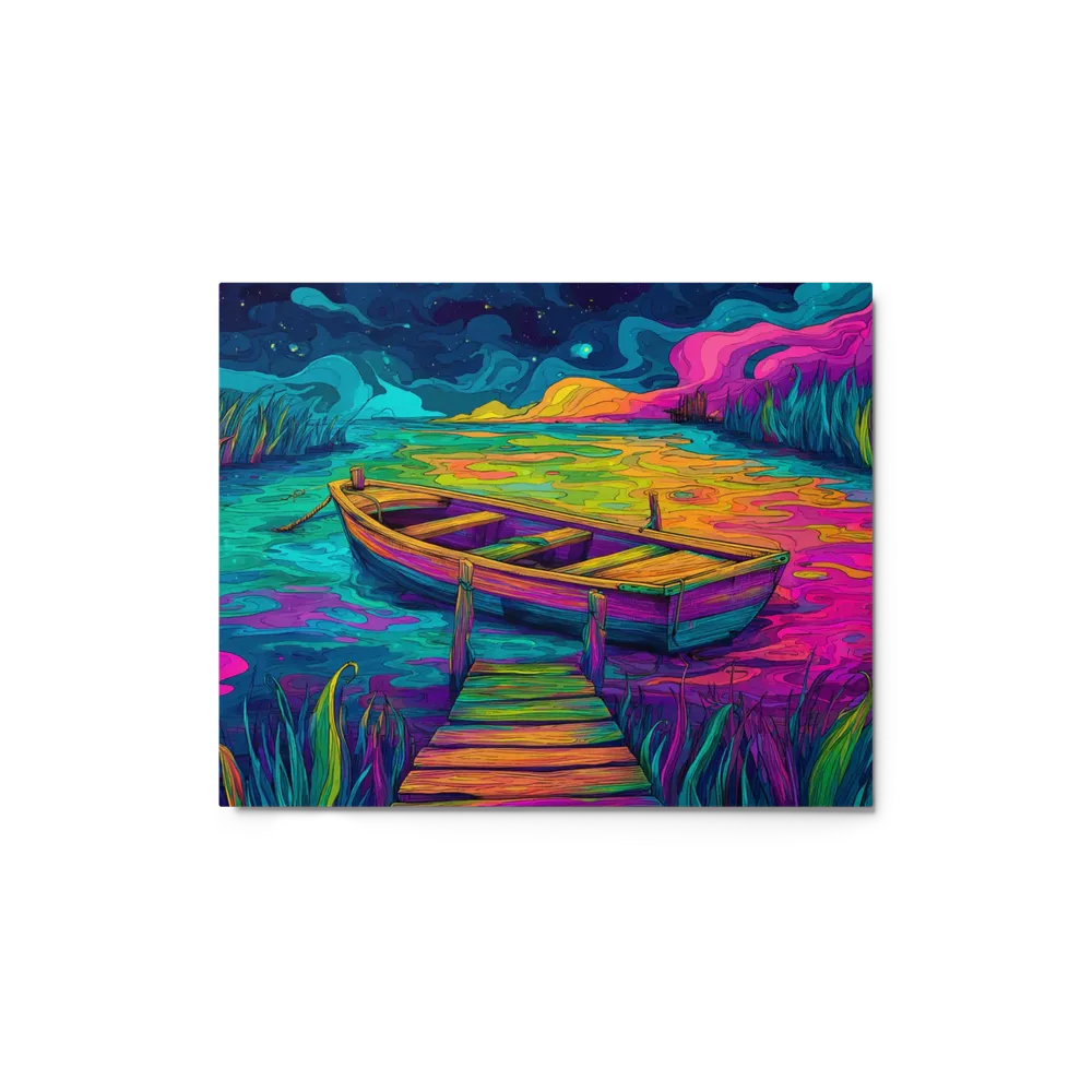 Neon River Journey | Art Print