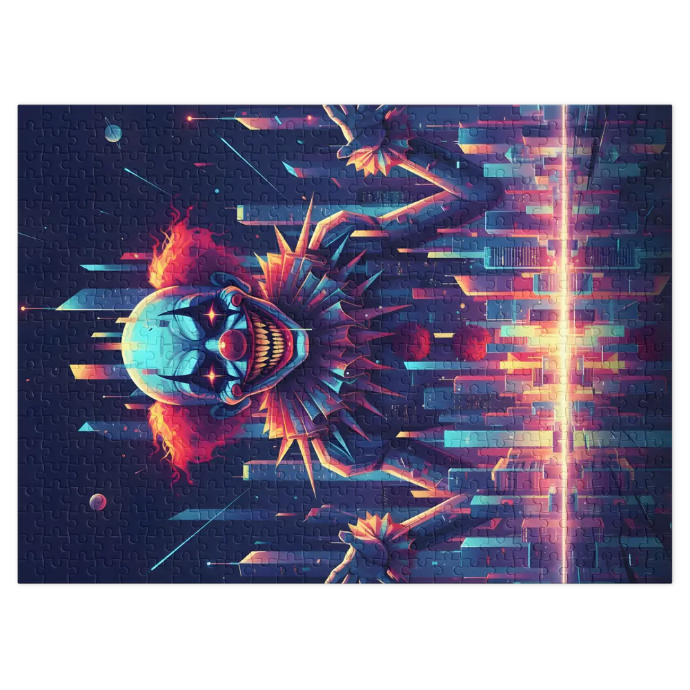 Neon Nightmare Clown | Jigsaw Puzzles