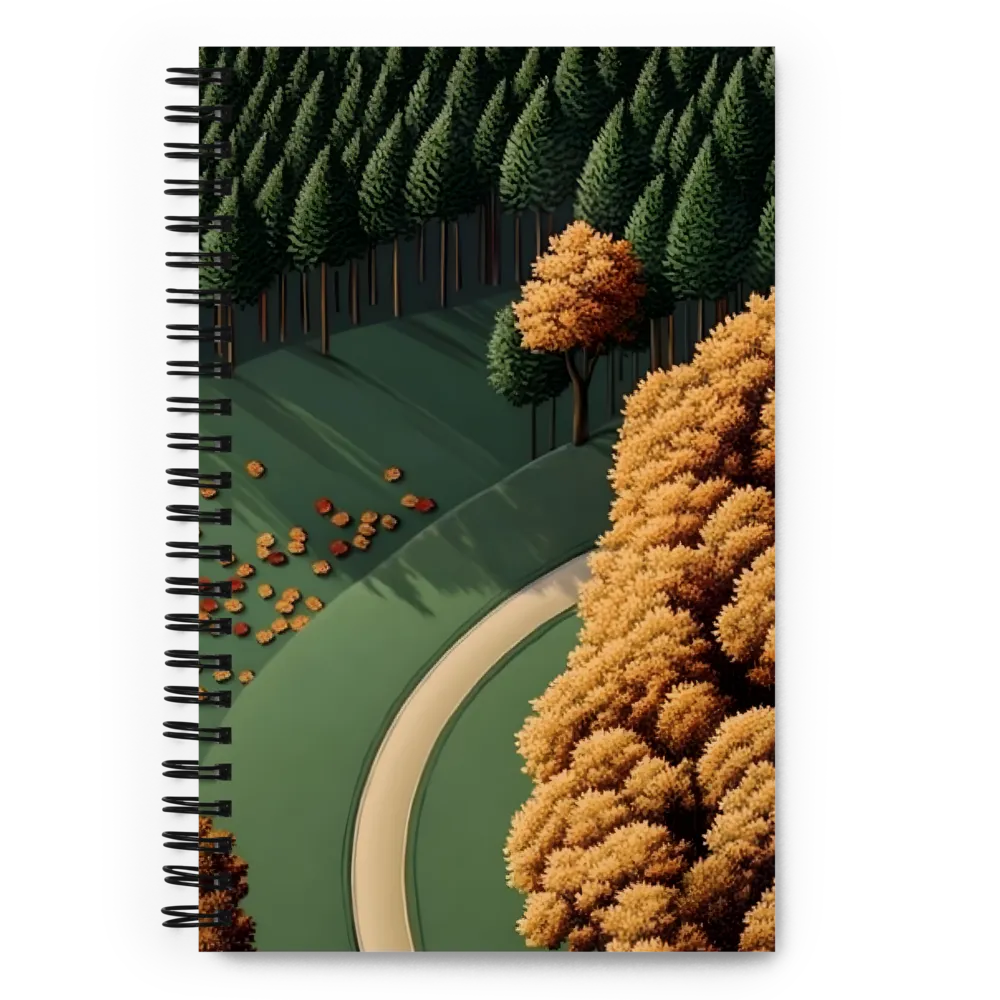 Autumnal Forest Path 
 Spiral Notebook | 140 pages