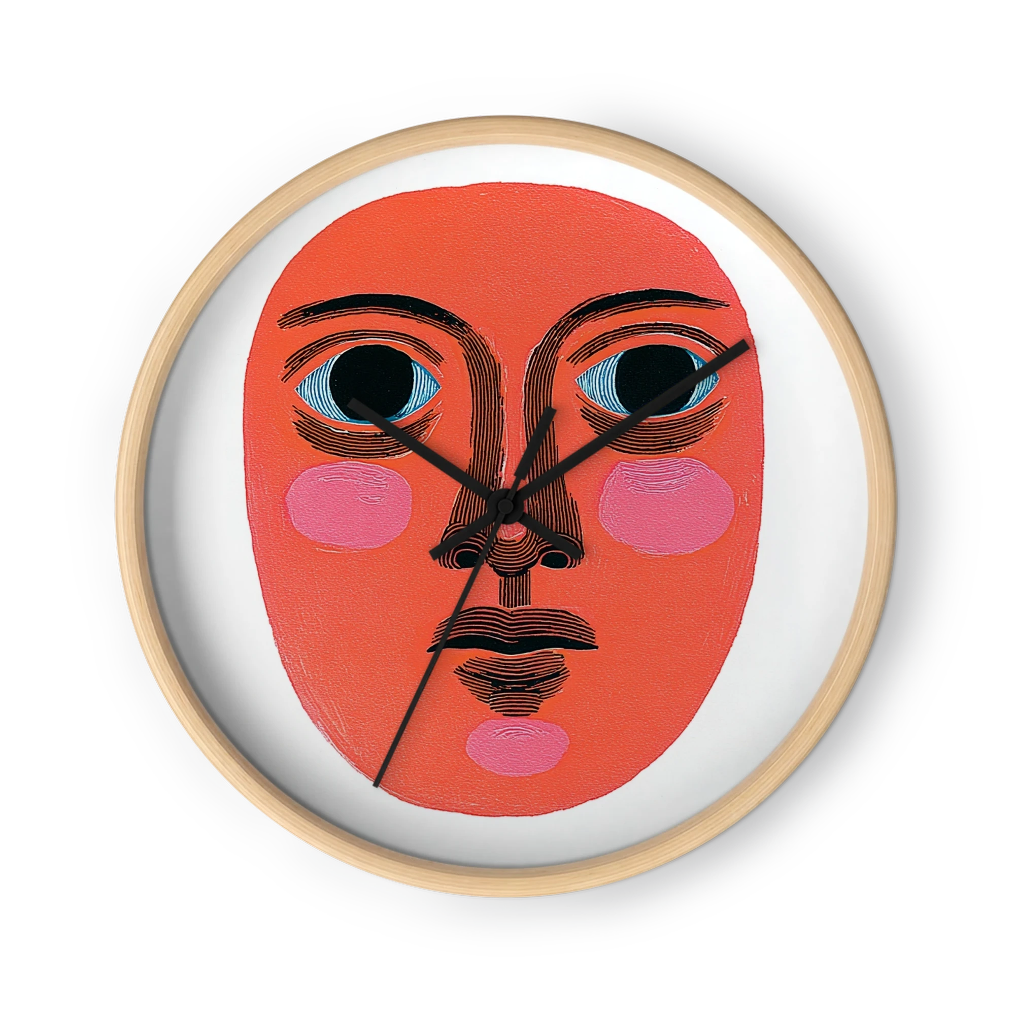 Red Face Print