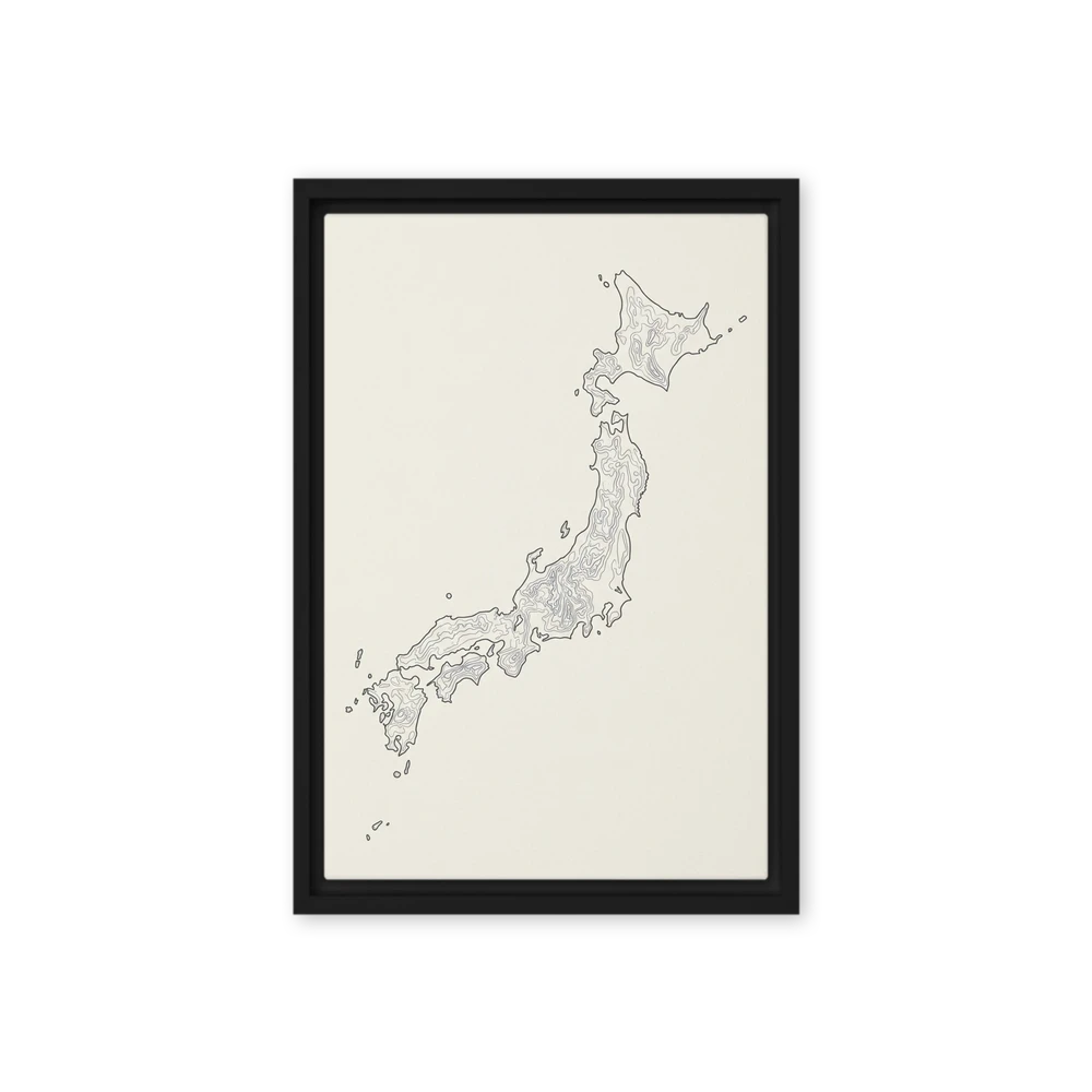 Japan Topography | Art Print