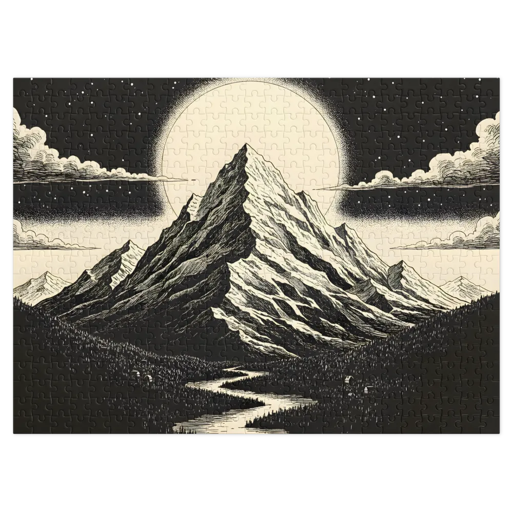 Lunar Mountain Landscape | Jigsaw Puzzles